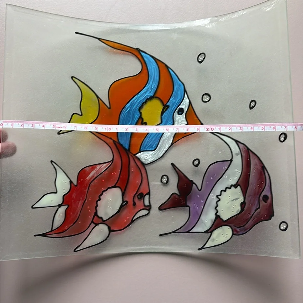 Colorful HANDMADE Glass Fish Decor